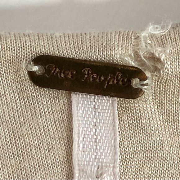 Free People Bringing Sexy Back champagne bodycon dress beaded open back size xs - Picture 8 of 11